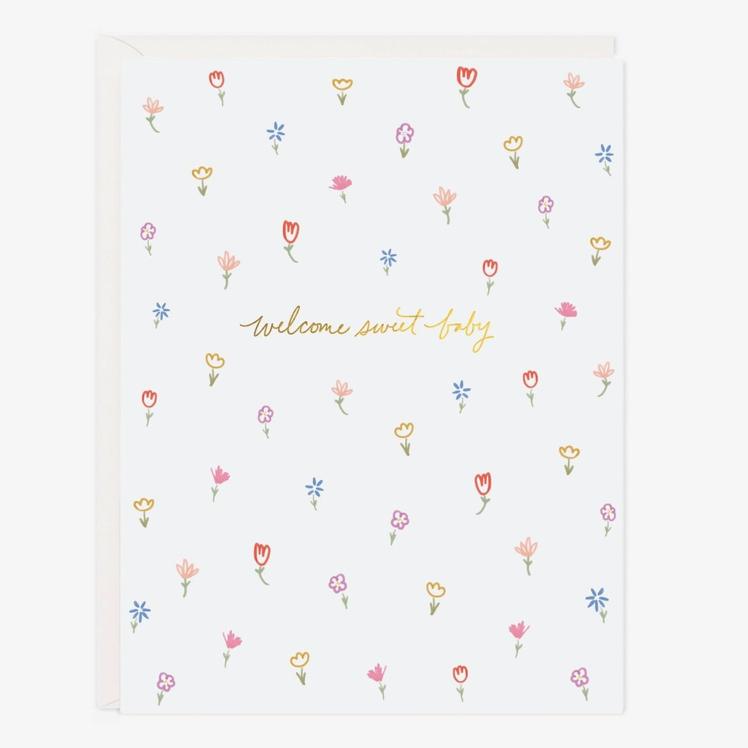 Sweet Baby Petite Floral Card