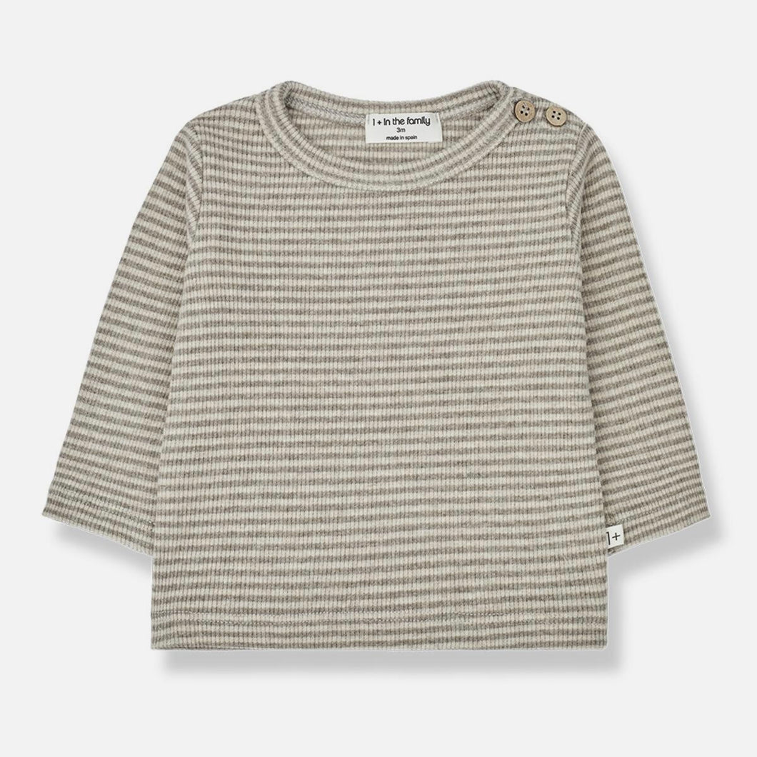Kerem Long Sleeve T-Shirt Oatmeal-Taupe | 1+ in the Family