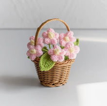 Crochet Floral Basket