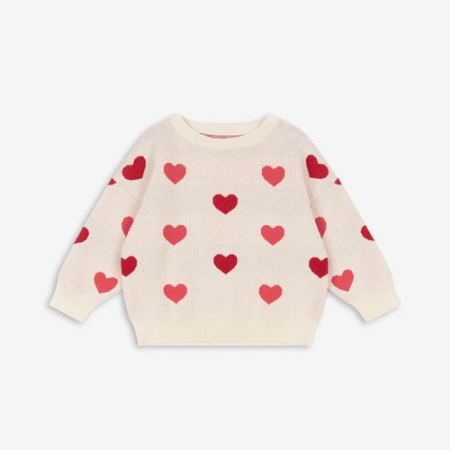 Lapis Sweater Duo Pink Heart | Konges Sløjd