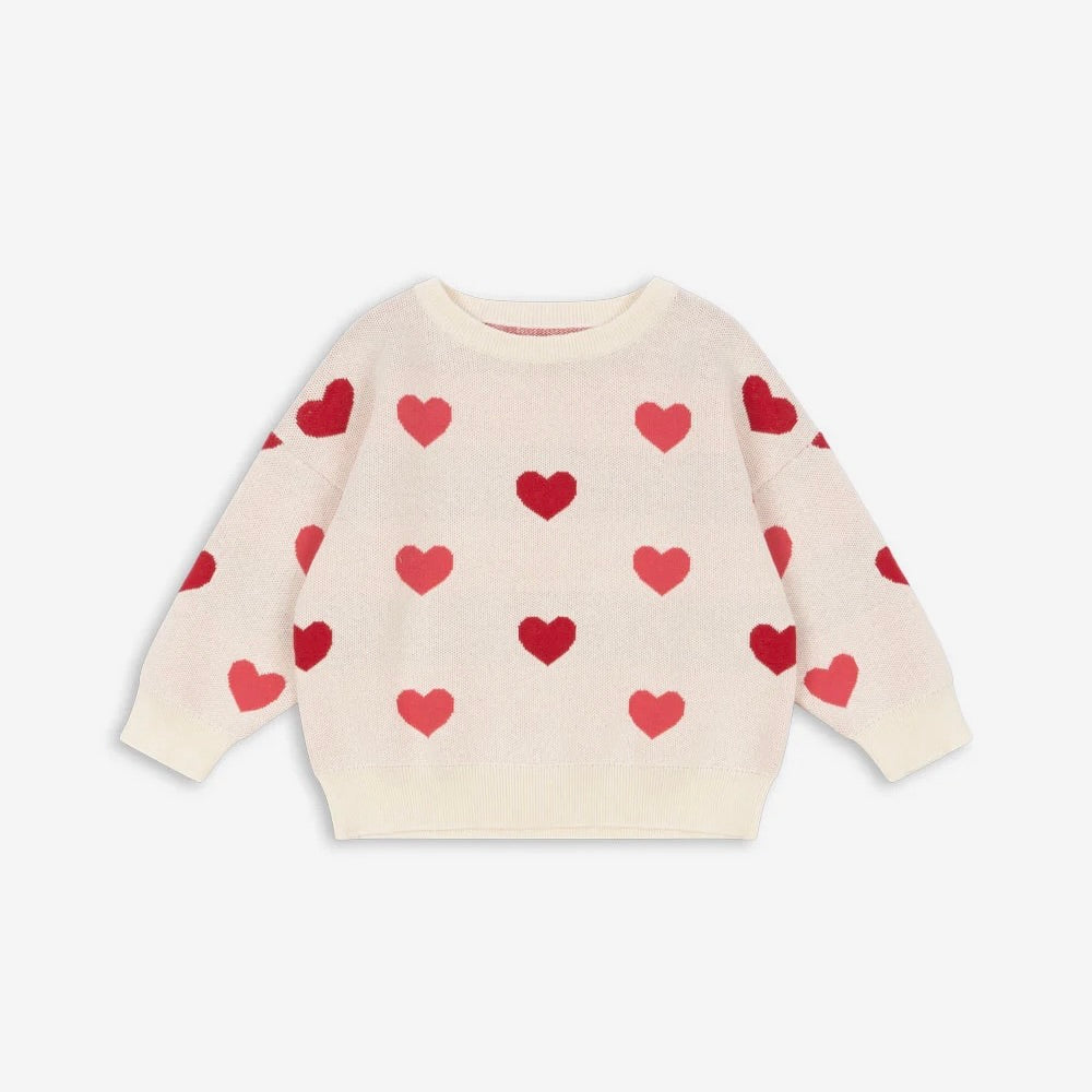 Lapis Sweater Duo Pink Heart | Konges Sløjd