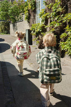 Jody Teddy Backpack Green Check | Konges Sløjd