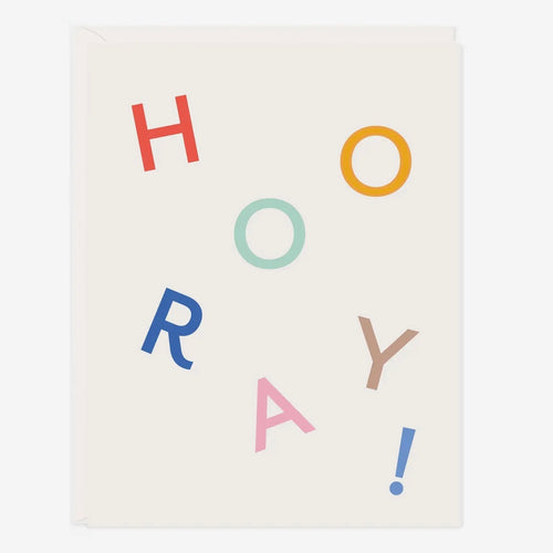 Hooray Letters Card