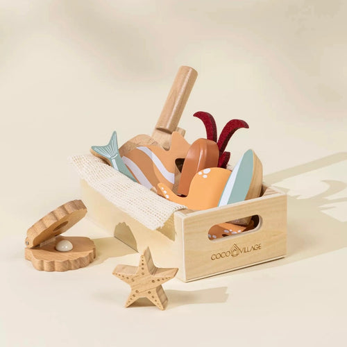 Wooden Seafood Playset | Coco Village