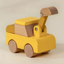 Wooden Construction Vehicle Excavator | Coco Village