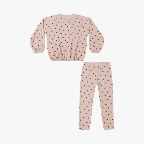 Spongey Knit Set Polka Dot | Rylee + Cru