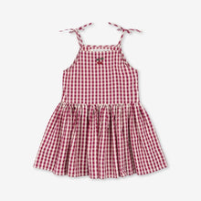Isotta Dress Raspberry Check | Konges Sløjd