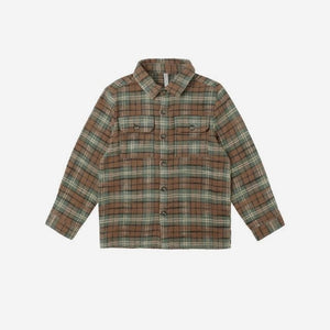 Pocketed Flannel Shirt Holiday Plaid | Rylee + Cru