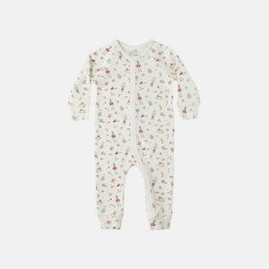 Organic Long John Pajamas Festive | Rylee + Cru