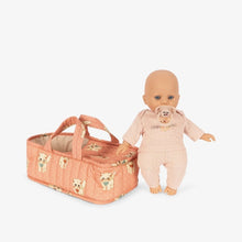 Cattie Baby Doll w/ Lift Carrier Ciao Miao Rose | Konges Sløjd