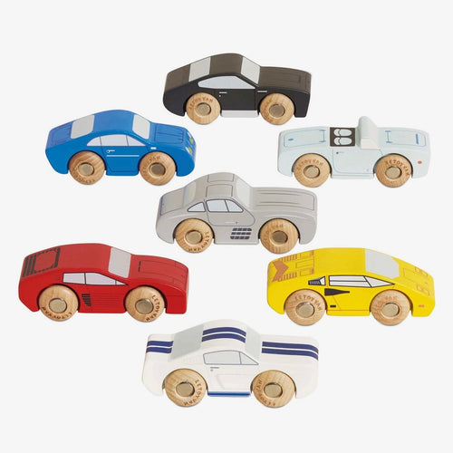 Classic Wooden Sports Car Set