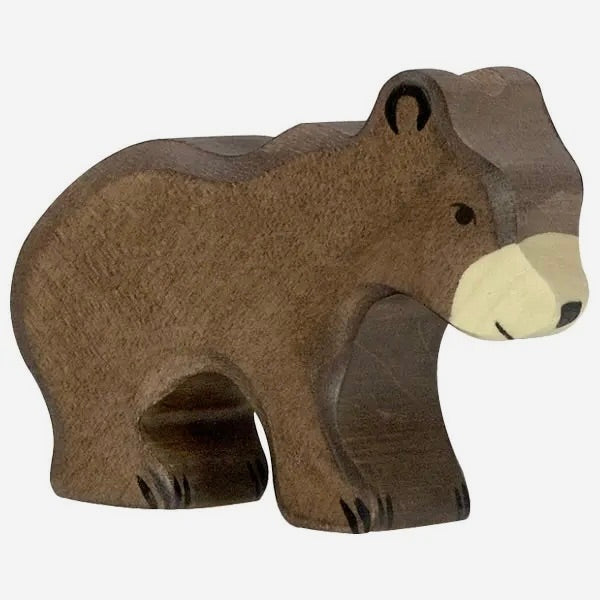 Wooden Brown Bear Small