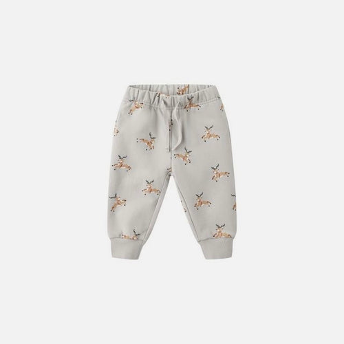 Relaxed Fleece Sweatpant Reindeer | Quincy Mae