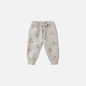 Relaxed Fleece Sweatpant Reindeer | Quincy Mae