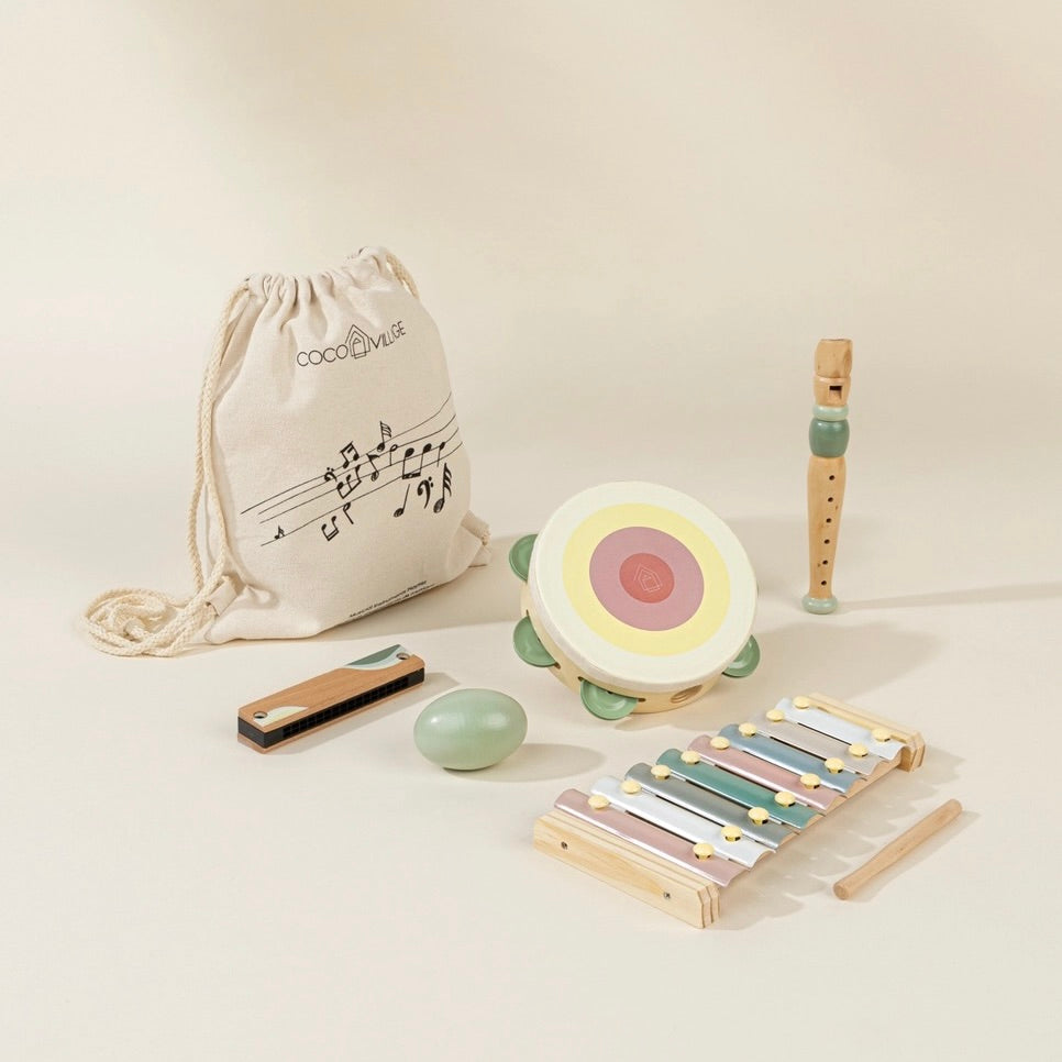 Wooden Musical Instrument Set