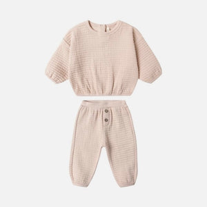 Textured Sweat Set Antique | Quincy Mae