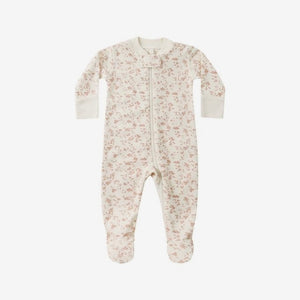 Zip Long Sleeve Sleeper Footie French Garden | Quincy Mae