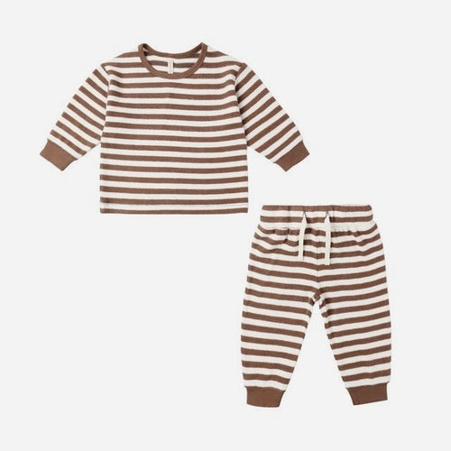 Cozy Set Cedar Stripe | Quincy Mae