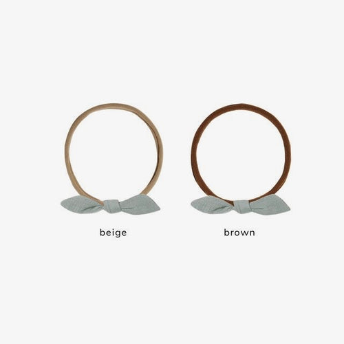 Little Knot Headband Steel Blue | Quincy Mae