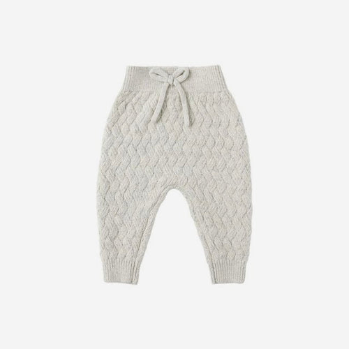 Knit Pant Heathered Blue | Quincy Mae