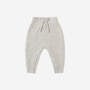 Knit Pant Heathered Blue | Quincy Mae