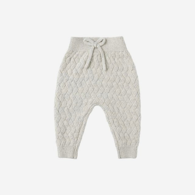 Knit Pant Heathered Blue | Quincy Mae