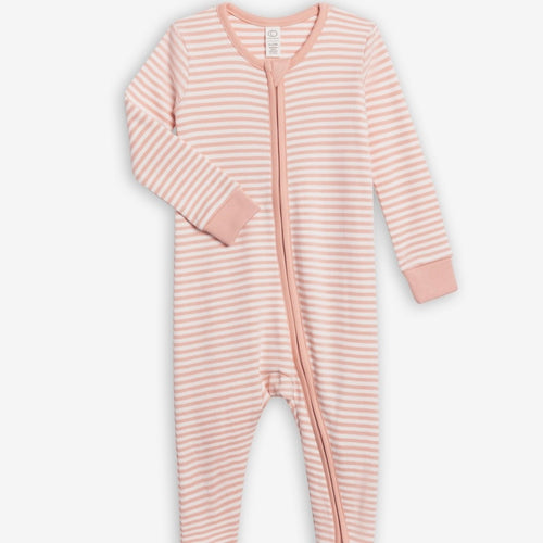 Organic Peyton Food Sleeper Ballet Stripe | Colored Organics