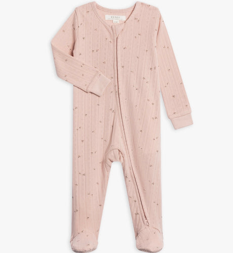 Maya Brushed Pointelle Footed Sleeper