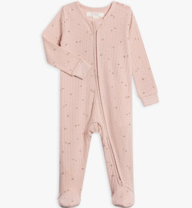 Maya Brushed Pointelle Footed Sleeper
