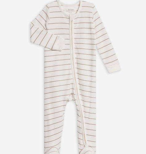 Kit Ribbed Zipper Sleeper | Colored Organics