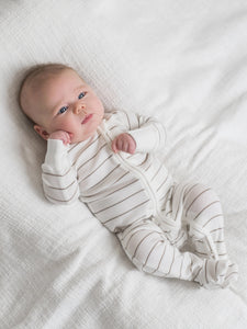Kit Ribbed Zipper Sleeper | Colored Organics