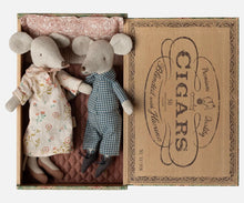 Grandma & Grandpa Mice in Cigarbox | Maileg