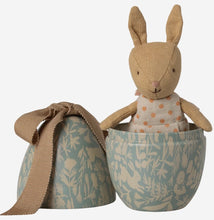 Easter Egg w/ Micro Rabbit Small Dusty Blue | Maileg