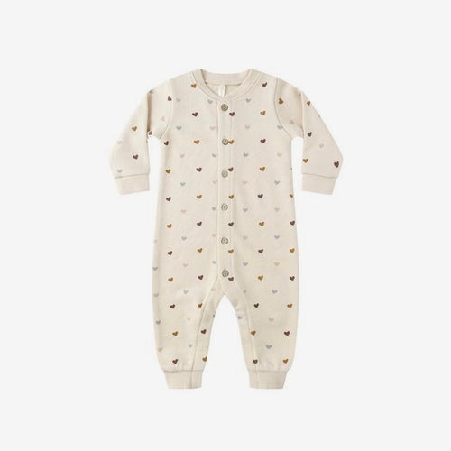 Button Down Jumpsuit Hearts | Rylee + Cru