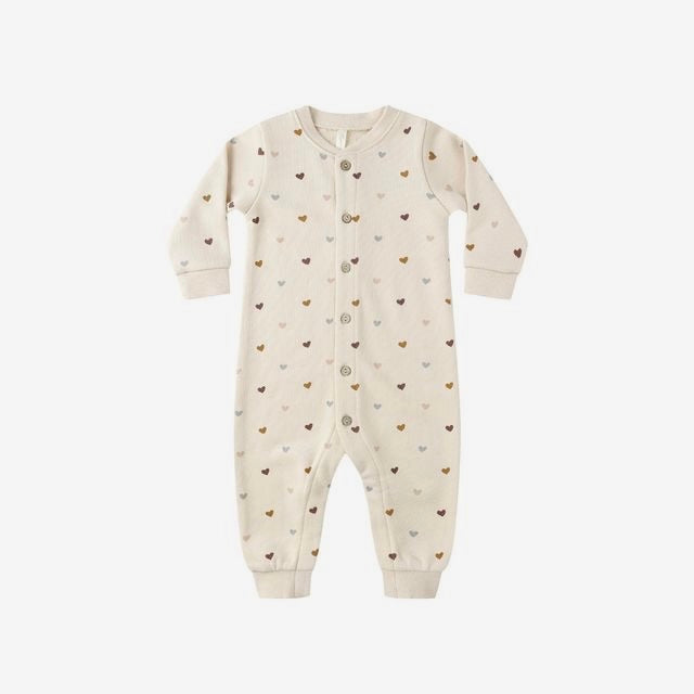 Button Down Jumpsuit Hearts | Rylee + Cru