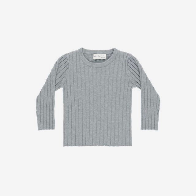 Long Sleeve Knit Top Dusty Blue | Rylee + Cru