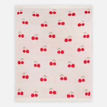 Organic Blanket & Ring Rattle Cherry | Viverano Organics
