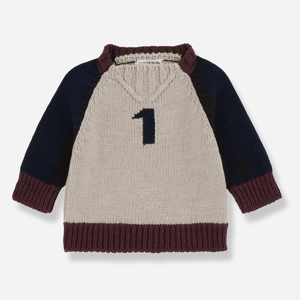 Patrick Number One Sweater Tortora | 1+ in the Family