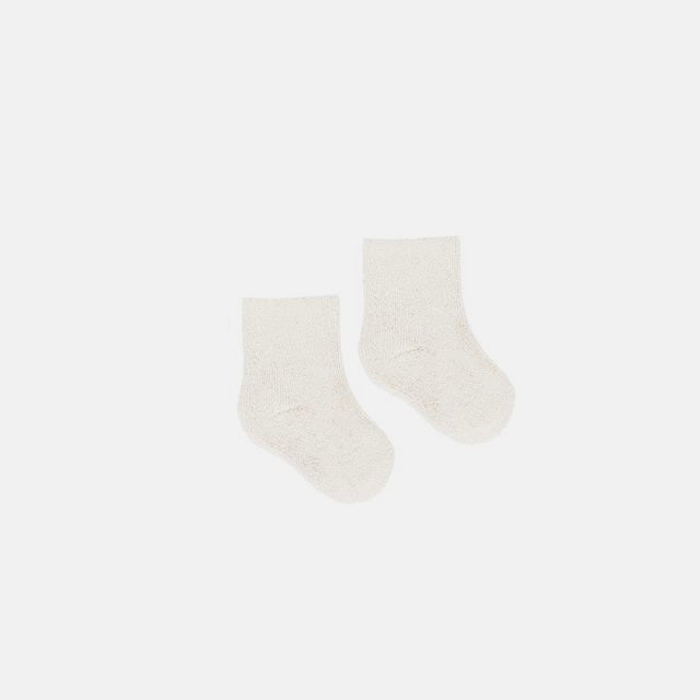 Fuzzy Socks Ivory | Quincy Mae
