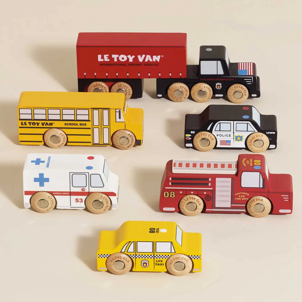 American Wooden Car Set | Le Toy Van