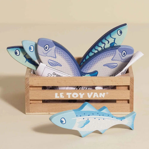 Market Fish Wooden Play Crate | Le Toy Van