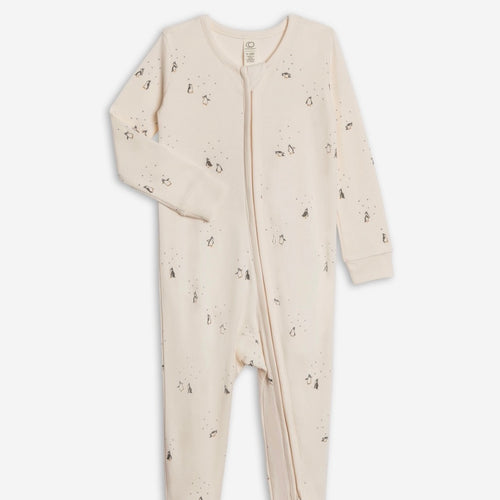 Organic Peyton Footed Sleeper Penguin | Colored Organics