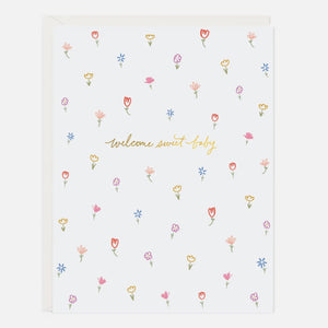 Sweet Baby Petite Floral Card