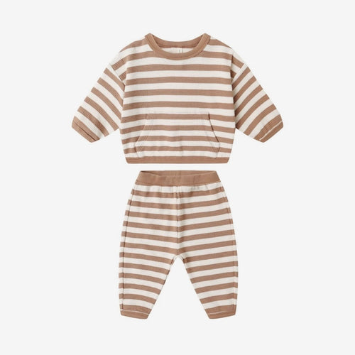 Waffle Slouch Set Harvest Stripe | Quincy Mae