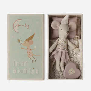 Tooth Fairy Mouse Little Sister in Matchbox | Maileg
