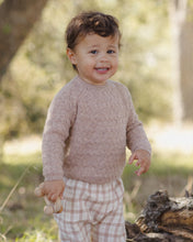 Knit Sweater Heathered Almond | Quincy Mae