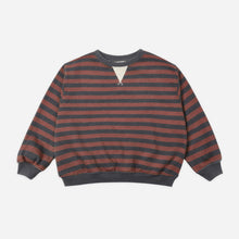 Oversized Crew Mulberry Stripe | Rylee + Cru