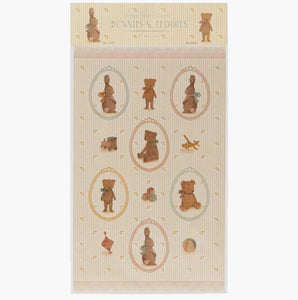Bunny & Teddy Sticker Sheet | Maileg