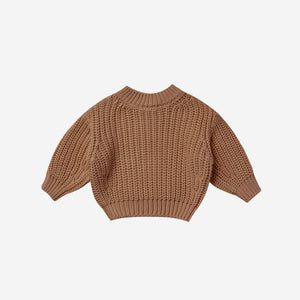 Chunky Knit Sweater Cinnamon | Quincy Mae