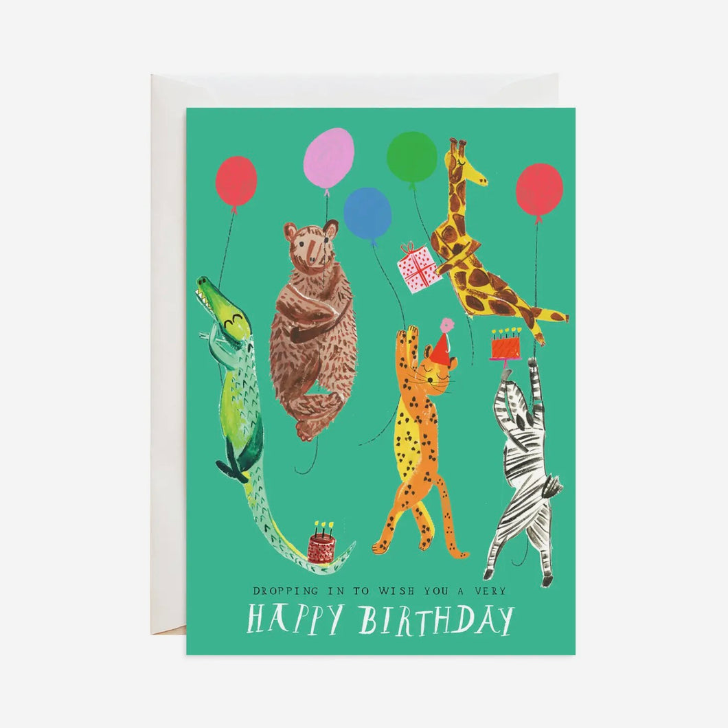 Zookeepers Balloon Drop Card